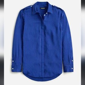 J. Crew Texturer Drapey Button-Up Shirt NEW Women's XS Spring 2024